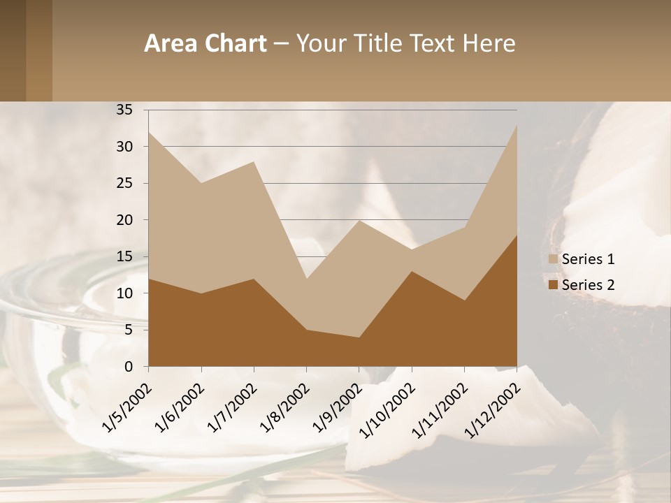 A Bowl Of Coconuts Next To A Cut In Half Coconut PowerPoint Template