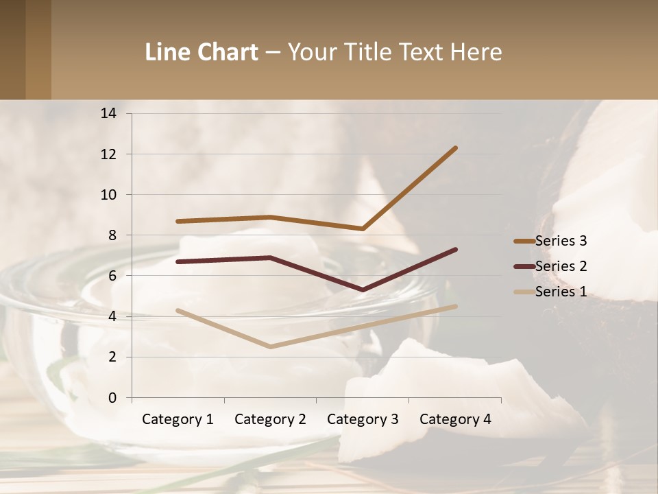 A Bowl Of Coconuts Next To A Cut In Half Coconut PowerPoint Template