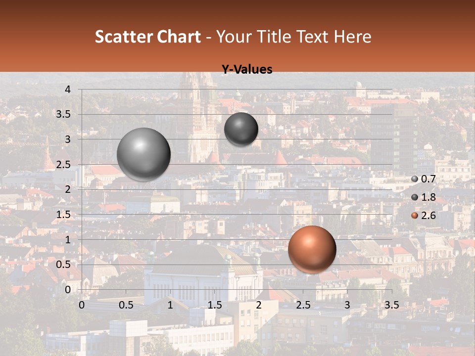 A Picture Of A City With A Church In The Background PowerPoint Template
