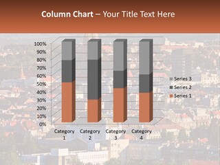 A Picture Of A City With A Church In The Background PowerPoint Template