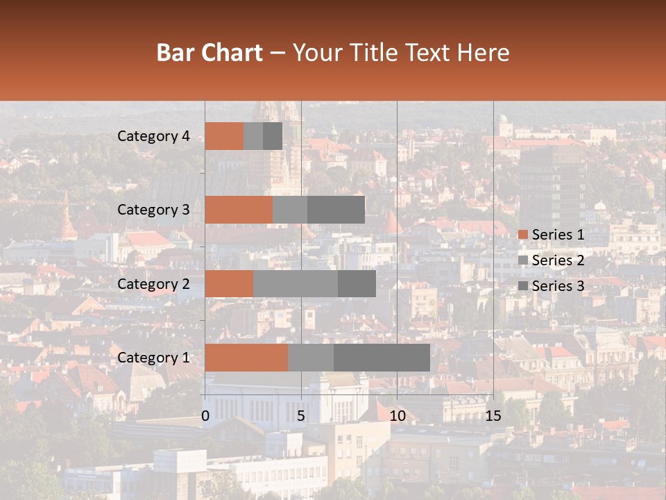 A Picture Of A City With A Church In The Background PowerPoint Template