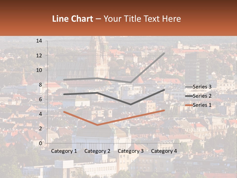 A Picture Of A City With A Church In The Background PowerPoint Template