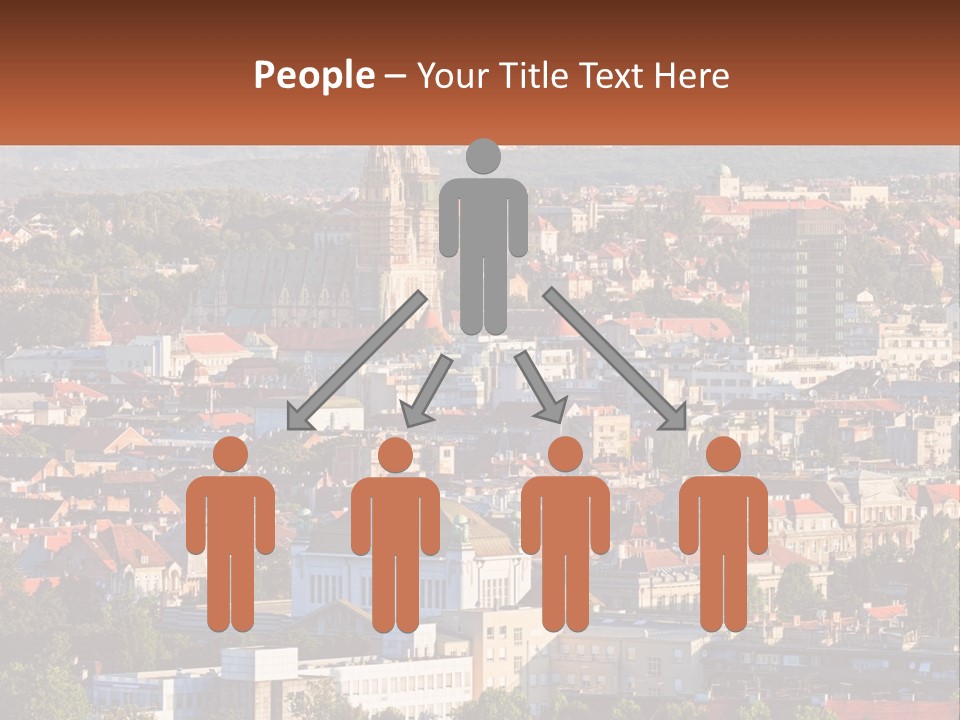 A Picture Of A City With A Church In The Background PowerPoint Template