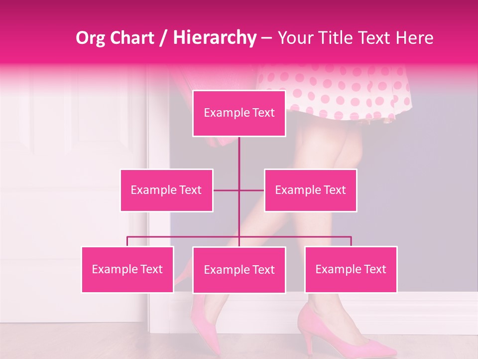 A Woman In A Polka Dot Dress Holding A Pink Purse PowerPoint Template