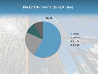 A Group Of Flags Flying In Front Of A Tall Building PowerPoint Template