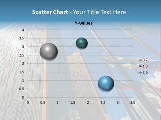 A Group Of Flags Flying In Front Of A Tall Building PowerPoint Template