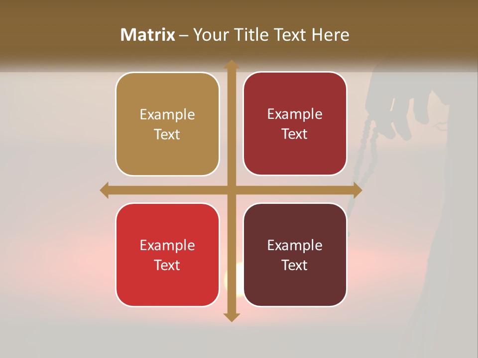 A Person Holding A Rosary With The Sun Setting In The Background PowerPoint Template