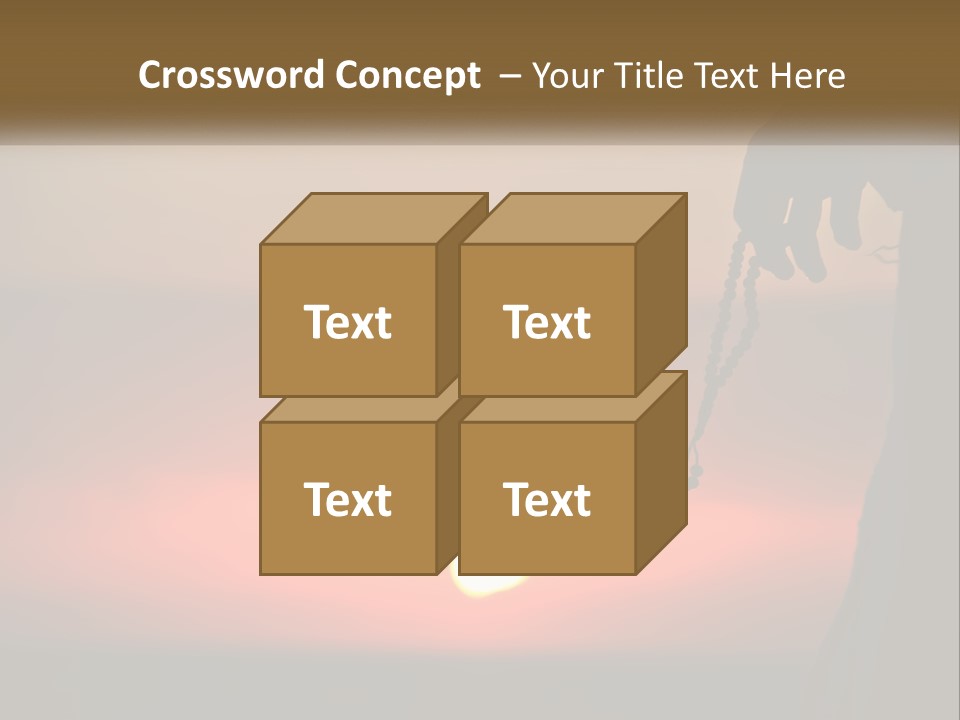 A Person Holding A Rosary With The Sun Setting In The Background PowerPoint Template