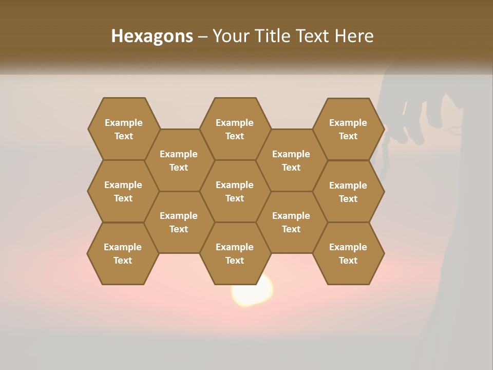 A Person Holding A Rosary With The Sun Setting In The Background PowerPoint Template