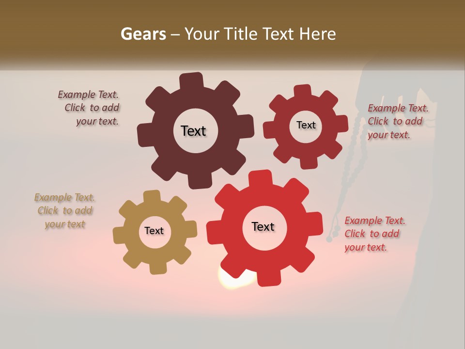 A Person Holding A Rosary With The Sun Setting In The Background PowerPoint Template