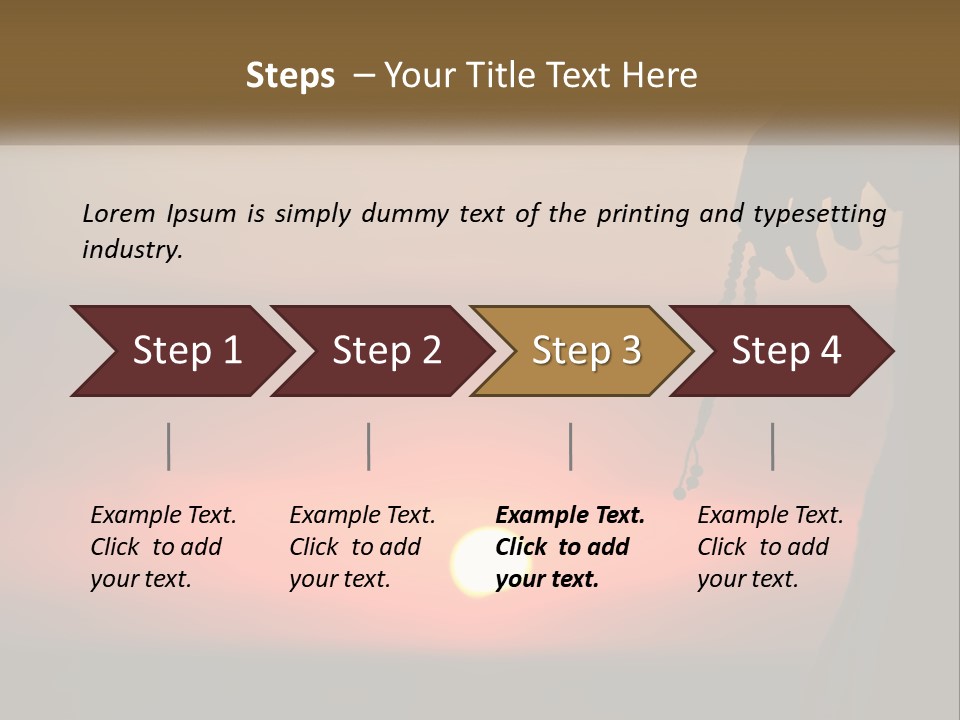 A Person Holding A Rosary With The Sun Setting In The Background PowerPoint Template