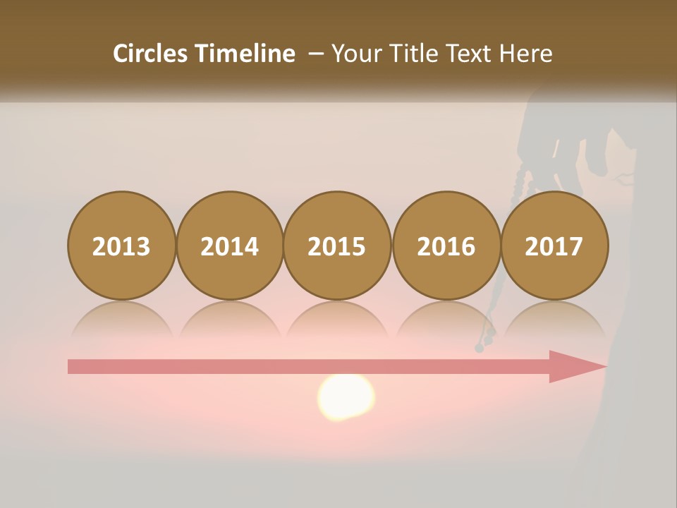 A Person Holding A Rosary With The Sun Setting In The Background PowerPoint Template