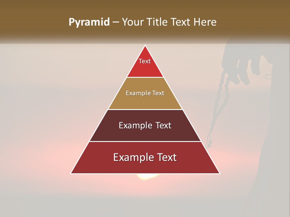 A Person Holding A Rosary With The Sun Setting In The Background PowerPoint Template