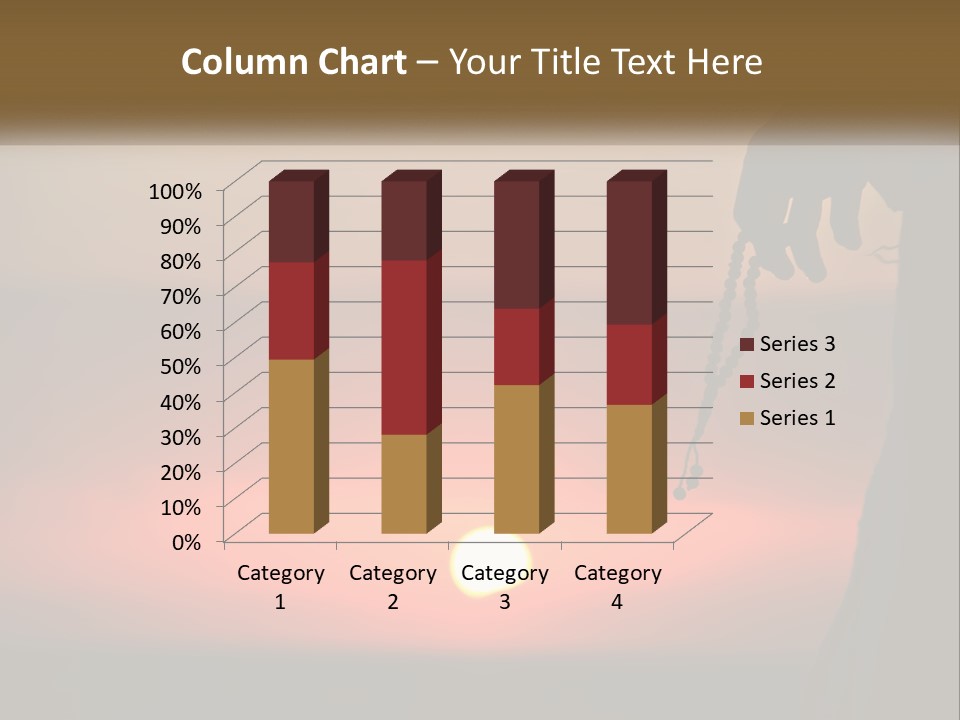A Person Holding A Rosary With The Sun Setting In The Background PowerPoint Template
