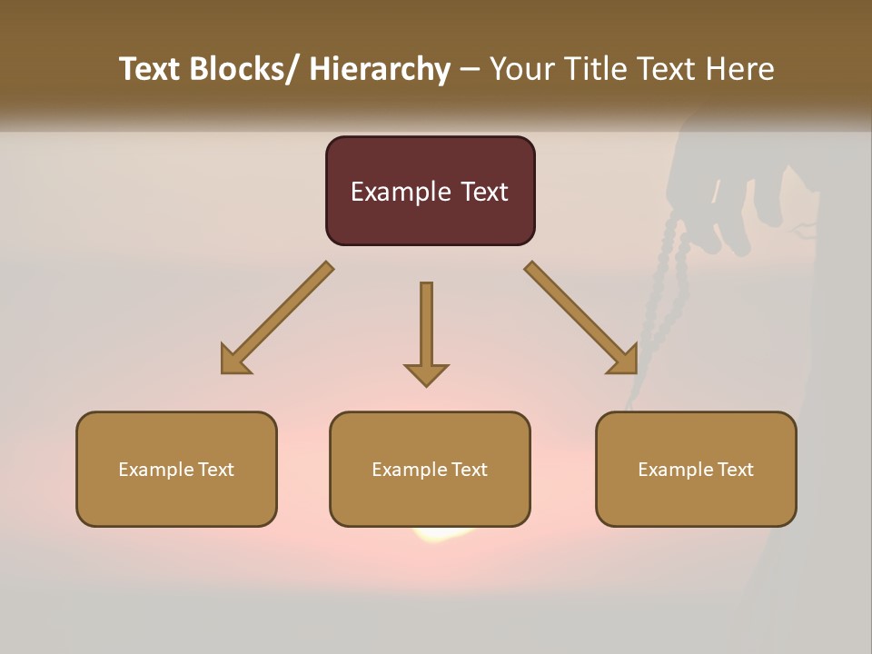 A Person Holding A Rosary With The Sun Setting In The Background PowerPoint Template