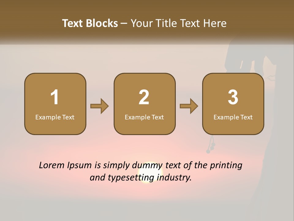 A Person Holding A Rosary With The Sun Setting In The Background PowerPoint Template