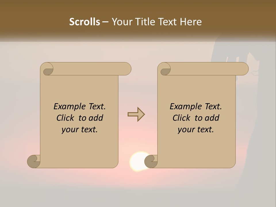 A Person Holding A Rosary With The Sun Setting In The Background PowerPoint Template