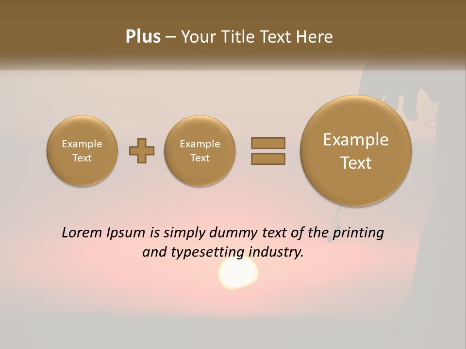 A Person Holding A Rosary With The Sun Setting In The Background PowerPoint Template