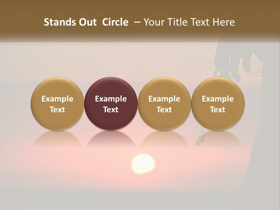 A Person Holding A Rosary With The Sun Setting In The Background PowerPoint Template