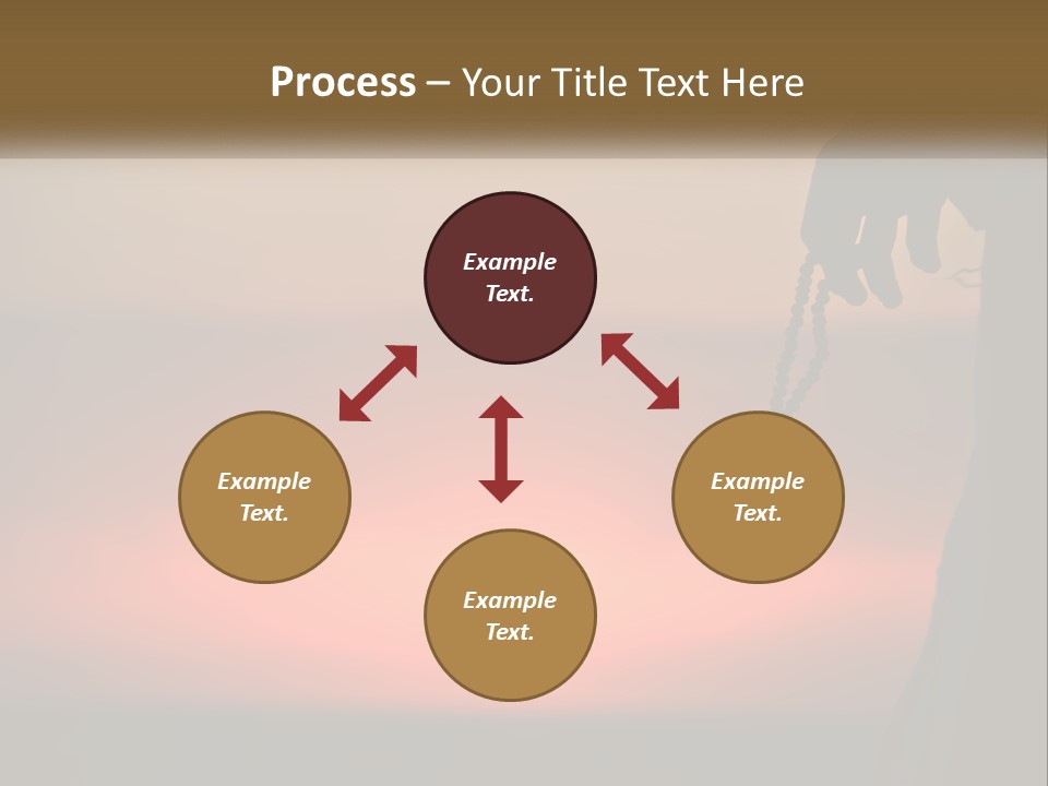 A Person Holding A Rosary With The Sun Setting In The Background PowerPoint Template