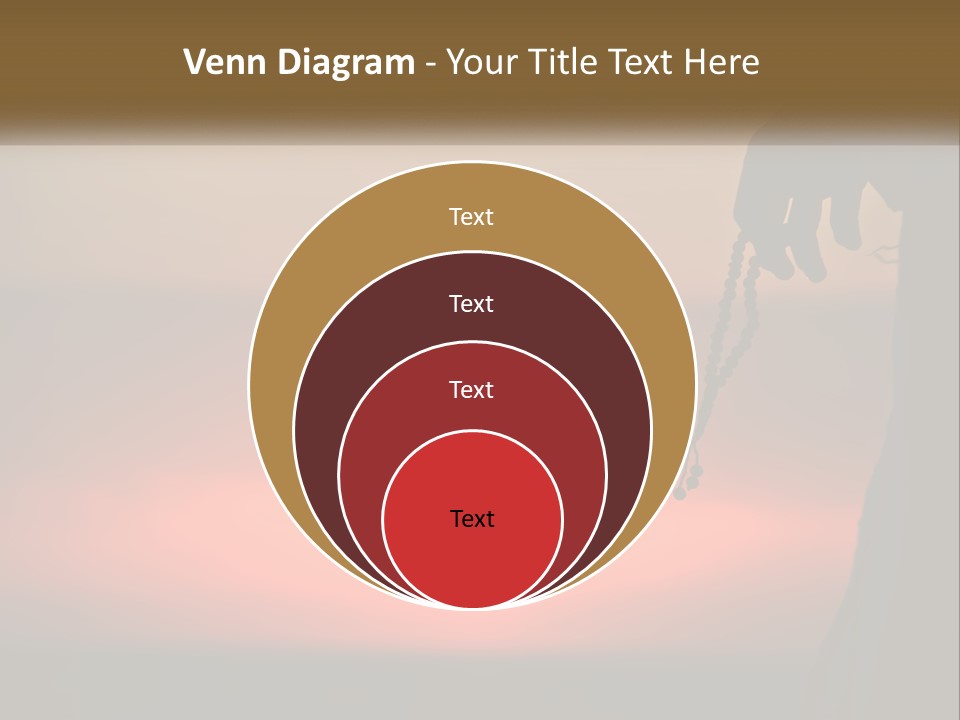 A Person Holding A Rosary With The Sun Setting In The Background PowerPoint Template