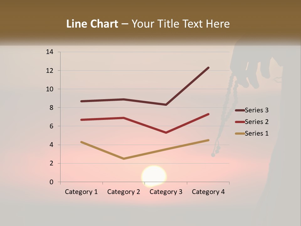 A Person Holding A Rosary With The Sun Setting In The Background PowerPoint Template