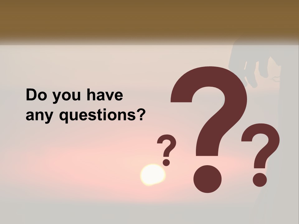 A Person Holding A Rosary With The Sun Setting In The Background PowerPoint Template