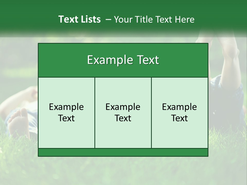 A Group Of People Laying On Top Of A Lush Green Field PowerPoint Template