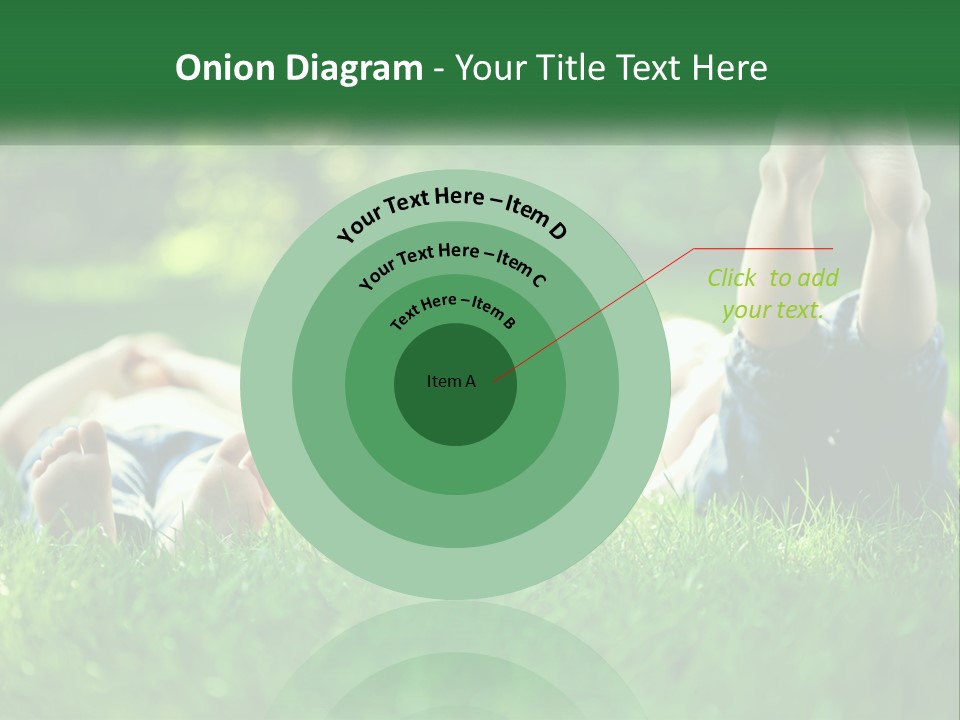 A Group Of People Laying On Top Of A Lush Green Field PowerPoint Template