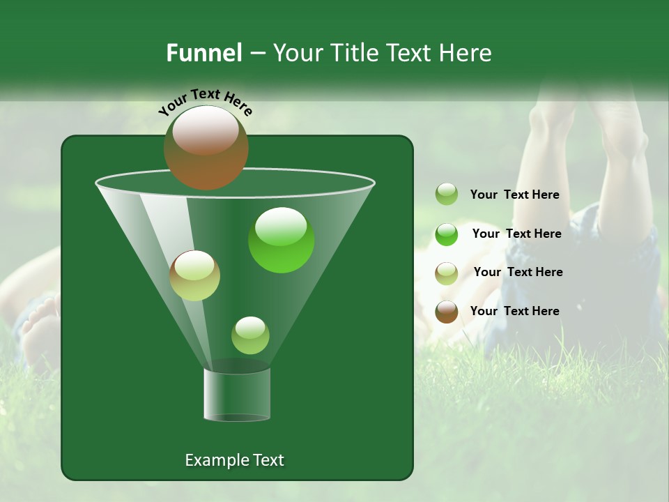 A Group Of People Laying On Top Of A Lush Green Field PowerPoint Template