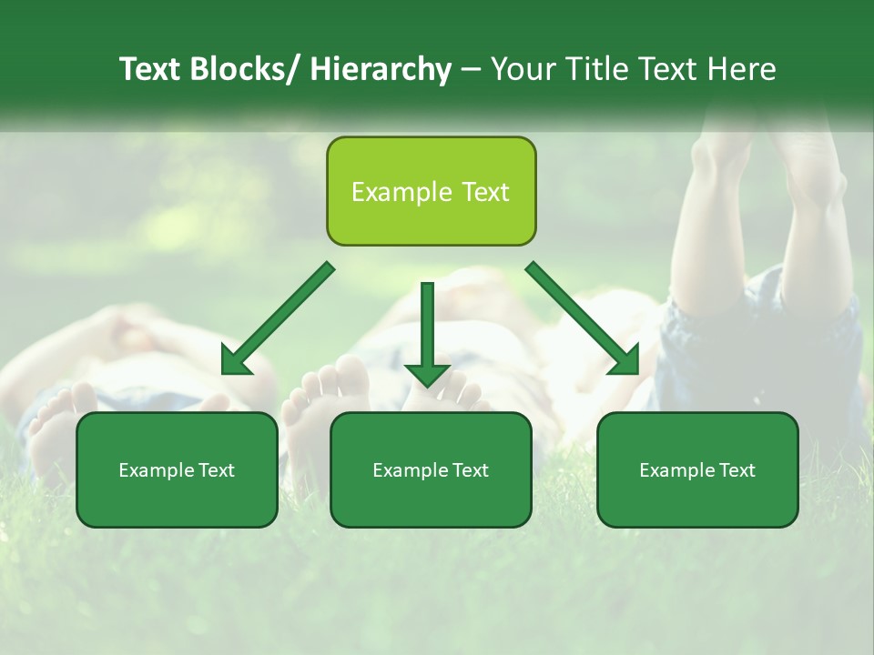 A Group Of People Laying On Top Of A Lush Green Field PowerPoint Template