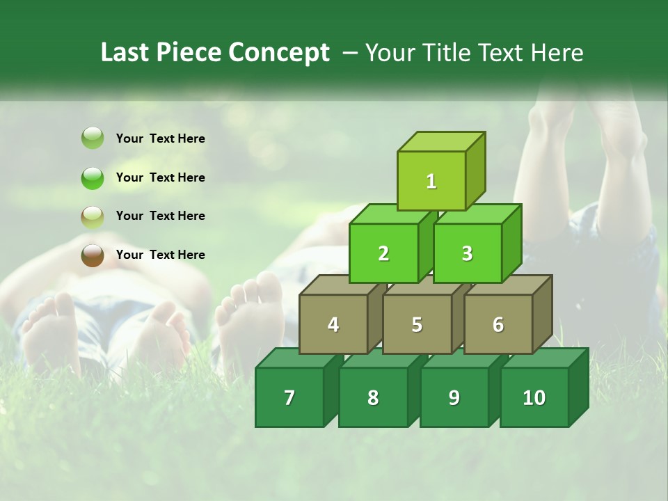 A Group Of People Laying On Top Of A Lush Green Field PowerPoint Template