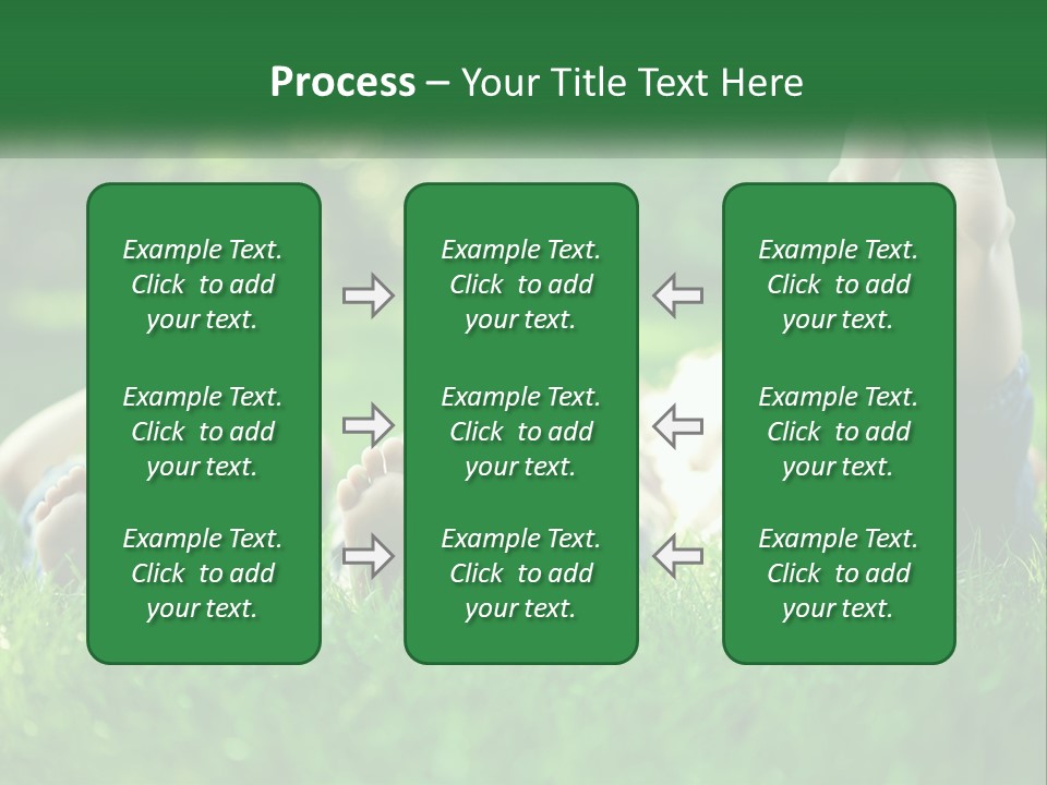 A Group Of People Laying On Top Of A Lush Green Field PowerPoint Template