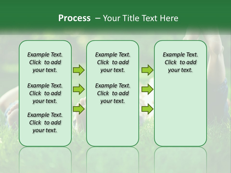 A Group Of People Laying On Top Of A Lush Green Field PowerPoint Template