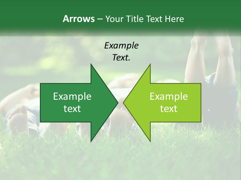 A Group Of People Laying On Top Of A Lush Green Field PowerPoint Template