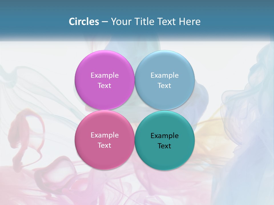 A Group Of Different Colored Smokes In The Air PowerPoint Template