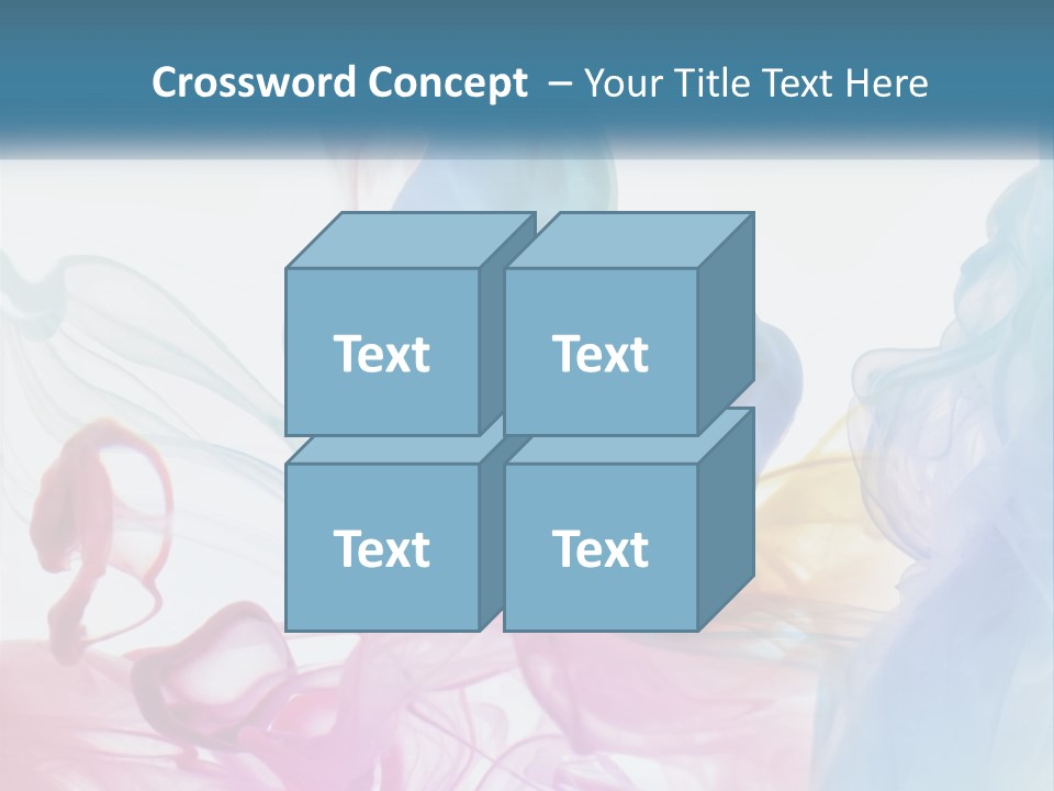 A Group Of Different Colored Smokes In The Air PowerPoint Template