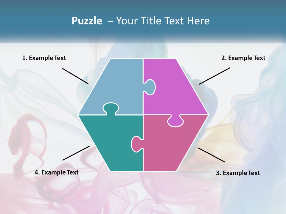 A Group Of Different Colored Smokes In The Air PowerPoint Template