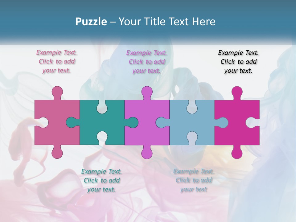 A Group Of Different Colored Smokes In The Air PowerPoint Template