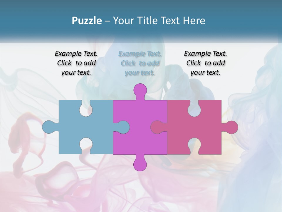 A Group Of Different Colored Smokes In The Air PowerPoint Template