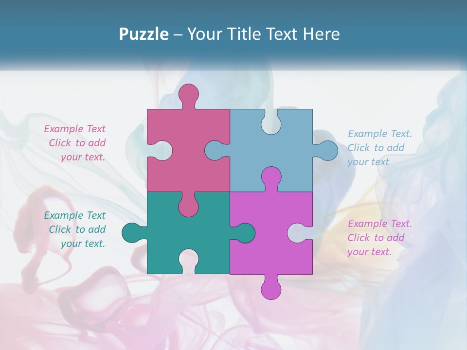 A Group Of Different Colored Smokes In The Air PowerPoint Template