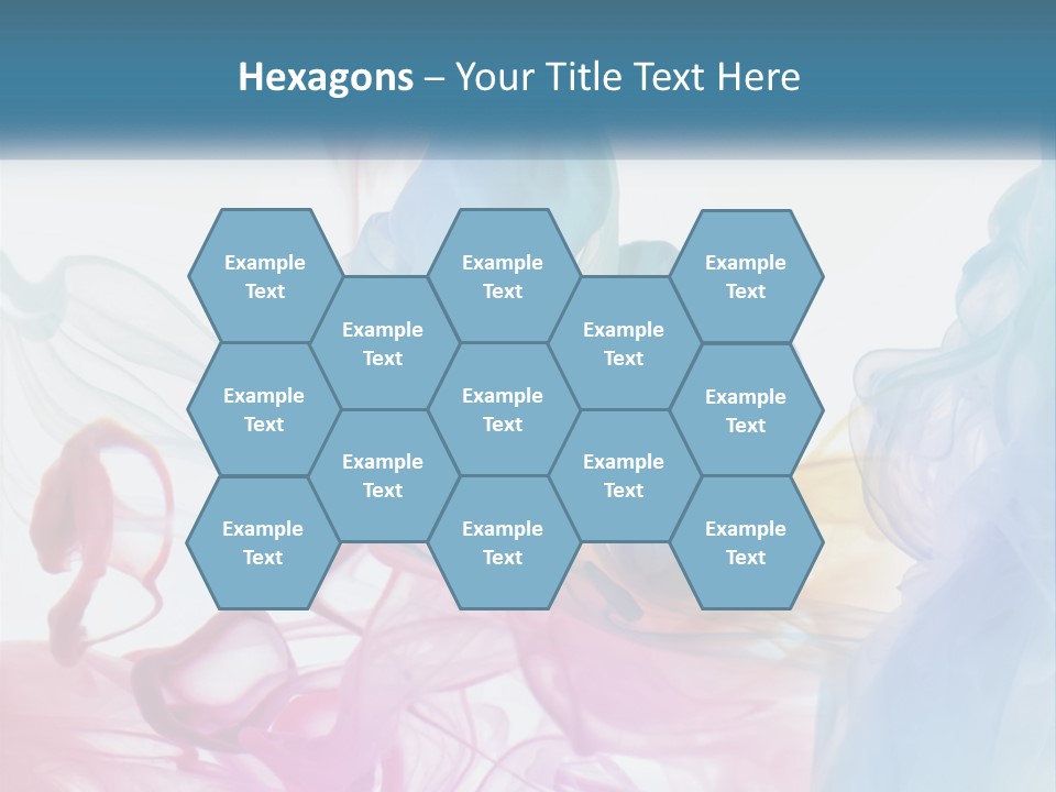 A Group Of Different Colored Smokes In The Air PowerPoint Template