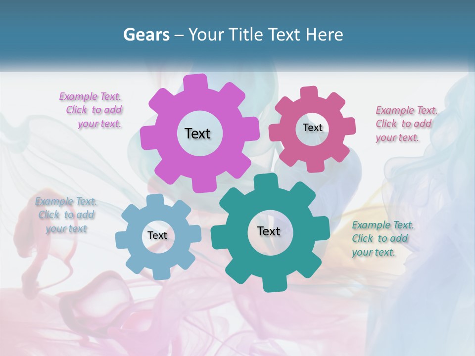 A Group Of Different Colored Smokes In The Air PowerPoint Template