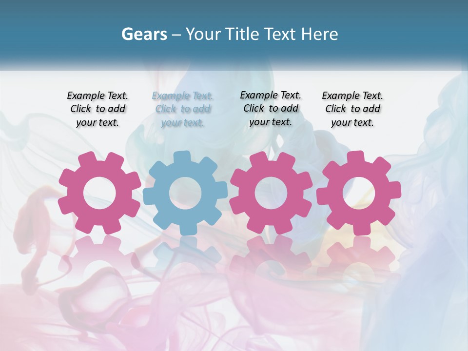 A Group Of Different Colored Smokes In The Air PowerPoint Template