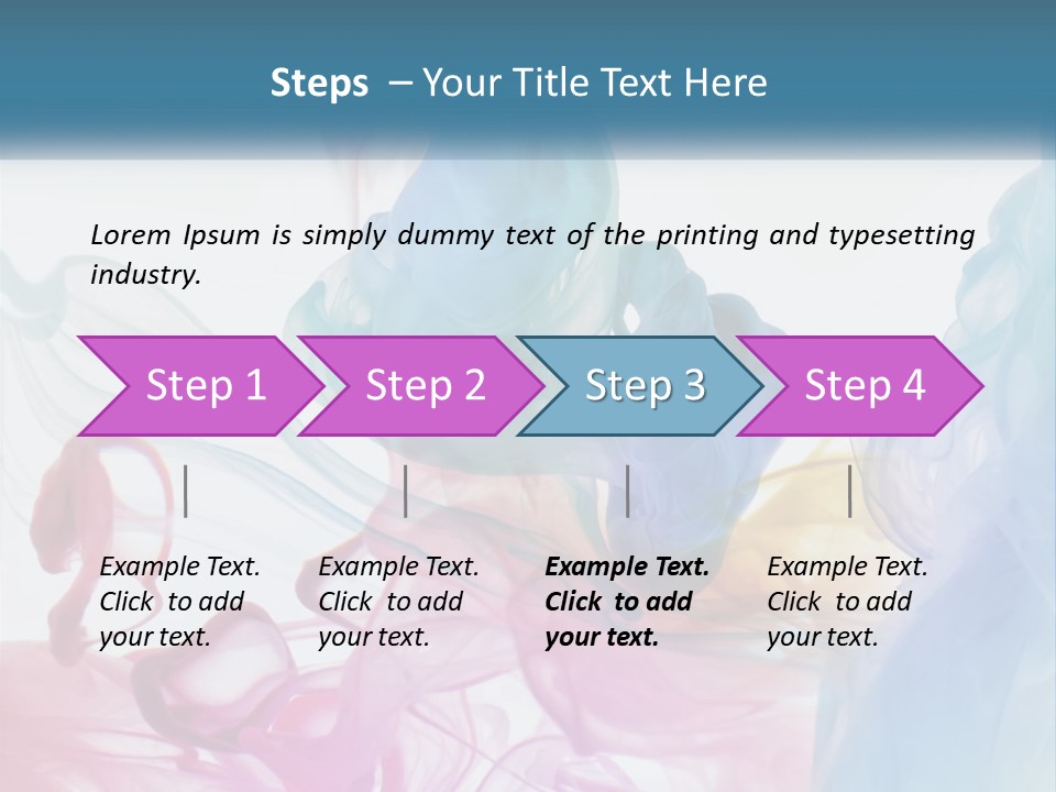 A Group Of Different Colored Smokes In The Air PowerPoint Template