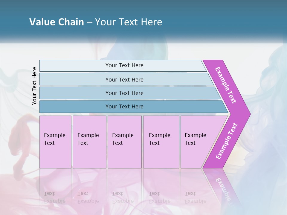 A Group Of Different Colored Smokes In The Air PowerPoint Template