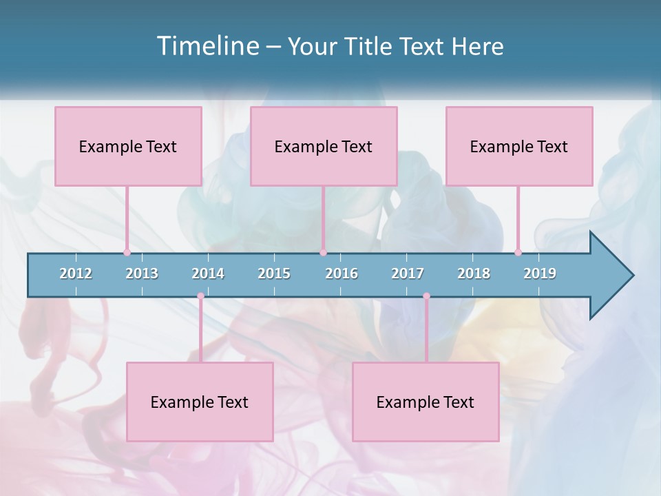 A Group Of Different Colored Smokes In The Air PowerPoint Template