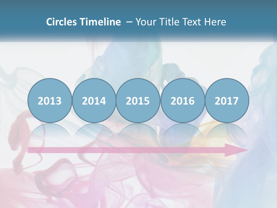 A Group Of Different Colored Smokes In The Air PowerPoint Template