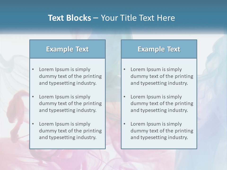 A Group Of Different Colored Smokes In The Air PowerPoint Template