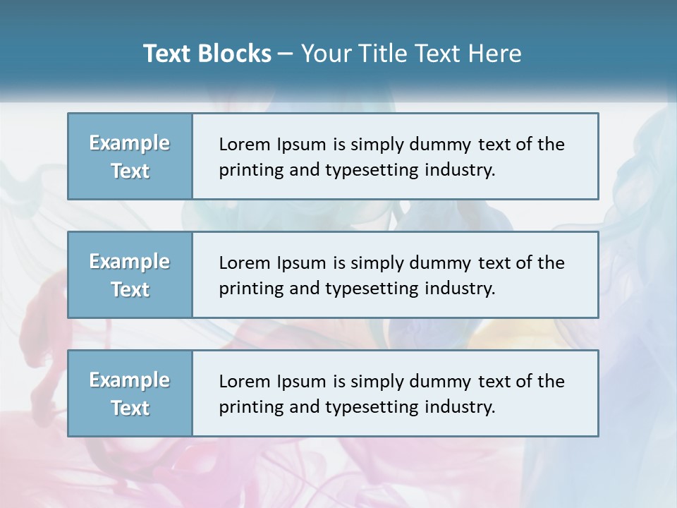 A Group Of Different Colored Smokes In The Air PowerPoint Template